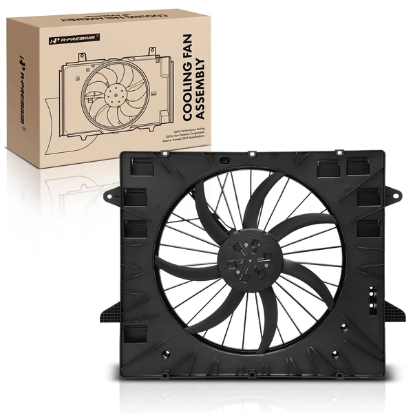 Single Radiator Cooling Fan Assembly with Brushless Motor for Chevrolet Traverse