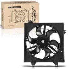Single AC Condenser Fan Assembly for 2000-2004 Kia Spectra