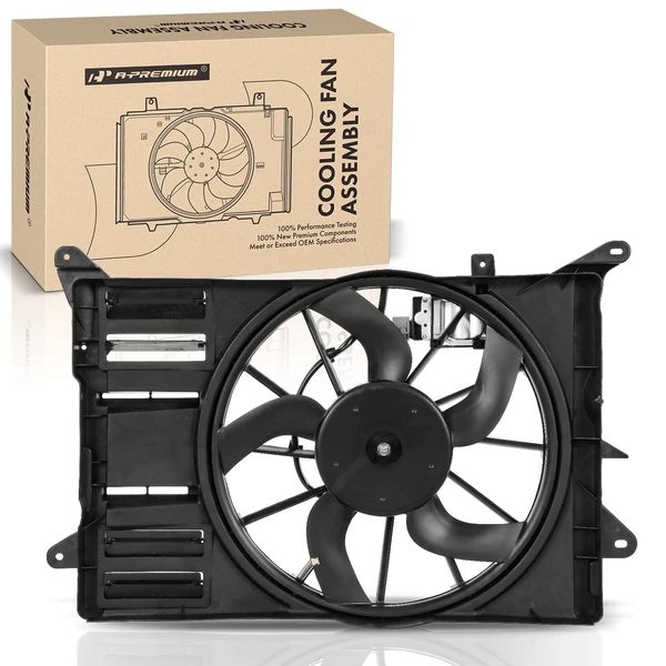 Engine Radiator Cooling Fan Assembly with Shroud for Ford Edge 2012-2014 L4 2.0L