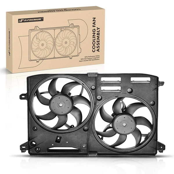 Engine Radiator Cooling Fan Assembly with Shroud for 2013-2020 Ford Fusion
