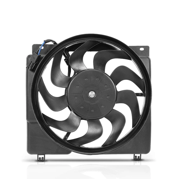 Engine Radiator Cooling Fan Assembly with Shroud for 1987-1990 Jeep Wagoneer