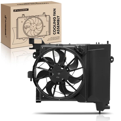 Single Radiator Cooling Fan Assembly with Shroud
