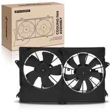 Dual Engine Radiator Cooling Fan Assembly with Shroud