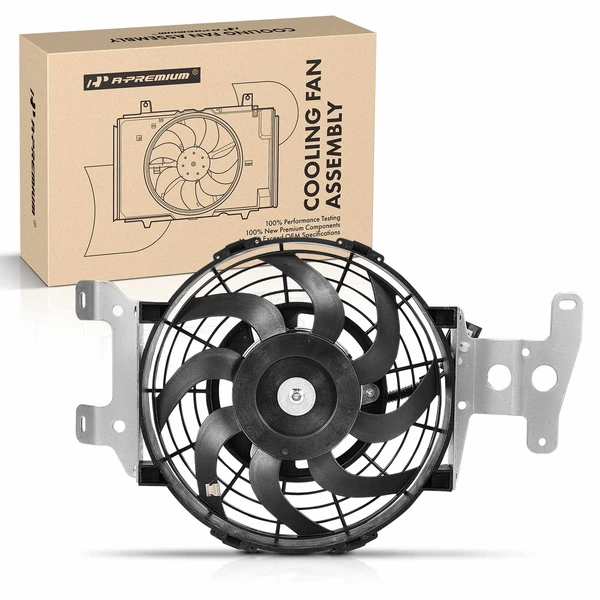 Engine Radiator Cooling Fan Assembly with Shroud for 2002-2010 Mercury Mountaineer