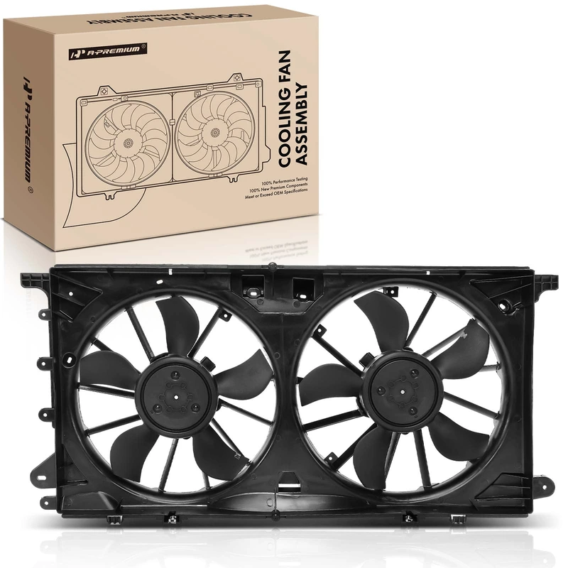 Dual Radiator Cooling Fan Assembly with Shroud for 2018 Ford Expedition