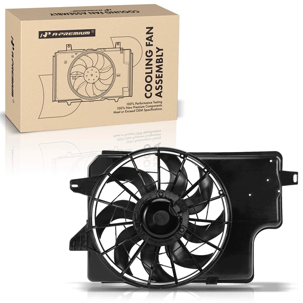 Engine Radiator Cooling Fan Assembly with Shroud for 1994-1996 Ford Mustang