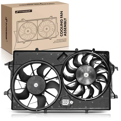 Dual Radiator Cooling Fan Assembly with Shroud
