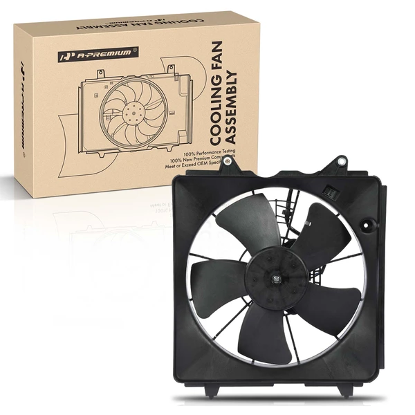 Engine Radiator Cooling Fan Assembly with Shroud for 2006-2011 Honda Civic
