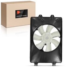 Single AC Condenser Fan with Shroud Assembly