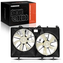 Dual Radiator Cooling Fan Assembly with shroud for 2011-2013 Toyota Highlander