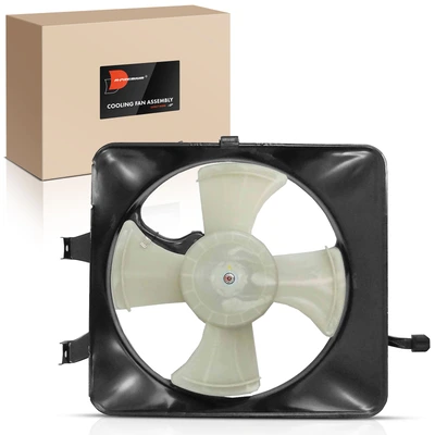 Single AC Condenser Fan with Shroud Assembly