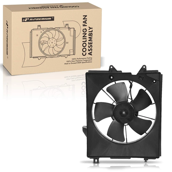 Engine Radiator Cooling Fan Assembly with Shroud for 2005-2010 Honda Odyssey