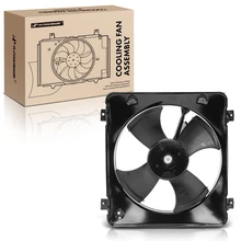 AC Condenser Fan Assembly with Shroud for 1999-2000 Honda Civic