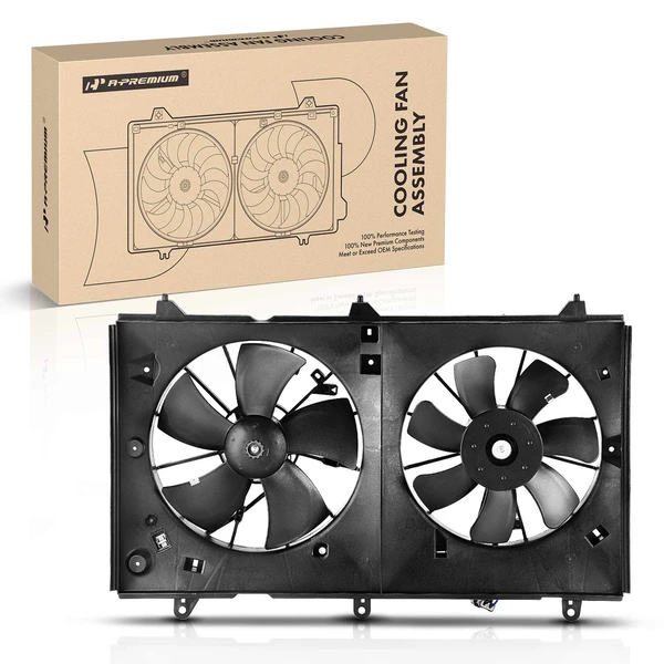 Engine Radiator Cooling Fan Assembly with Shroud for Honda Accord 2003-2007