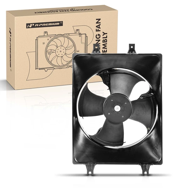 AC Condenser Cooling Fan Assembly with Shroud for Honda Odyssey 1999-2004 3.5L