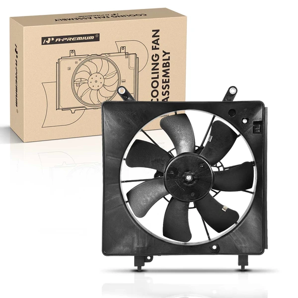 Engine Radiator Cooling Fan Assembly with Shroud for 2002-2006 Acura RSX