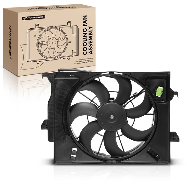 Engine Radiator Cooling Fan Assembly with Shroud for Hyundai Accent 2012-2013 1.6L