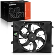 Radiator & Condenser Fan Assembly with Shroud for 2010-2012 Hyundai Genesis Coupe