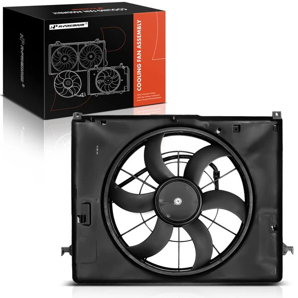 Radiator Cooling Fan Assembly with Shroud for Hyundai Genesis 2009-2014 Equus