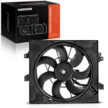 Radiator Cooling Fan Assembly with Shroud for 2013-2017 Hyundai Veloster
