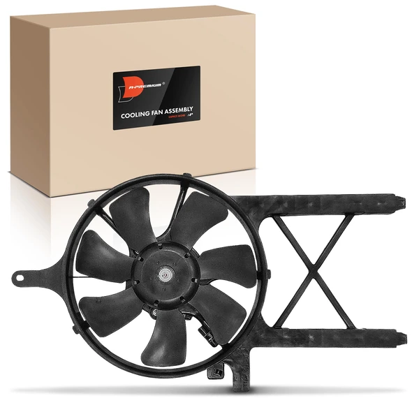 Single Condenser Fan Assembly with Shroud for 2005-2006 Nissan Pathfinder