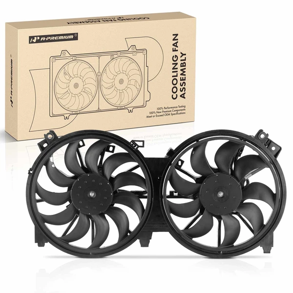 Engine Radiator Cooling Fan Assembly with Shroud for 2016-2021 Nissan Maxima