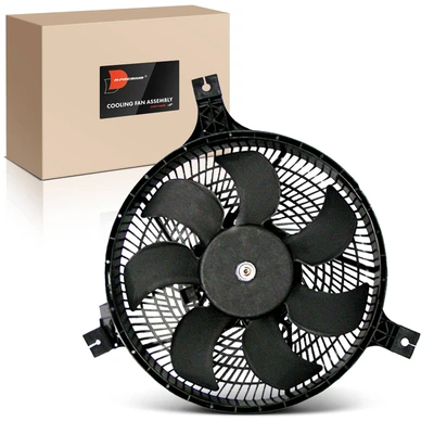 Single AC Condenser Fan with Shroud Assembly