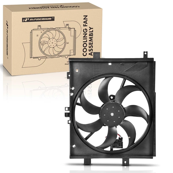 Engine Radiator Cooling Fan Assembly for 2012-2019 Nissan Versa
