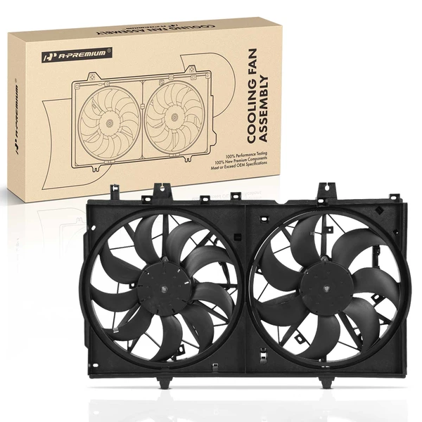 Engine Radiator Cooling Fan Assembly with Shroud for 2014-2020 Nissan Rogue