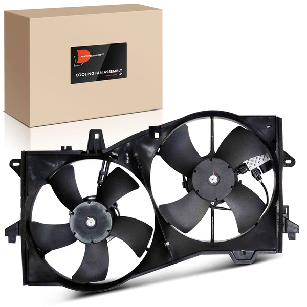 Dual Radiator Cooling Fan Assembly with Controller for Mazda MPV 02-04
