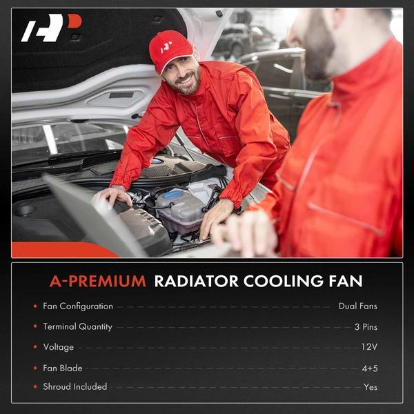 Dual Radiator Cooling Fan Assembly with Controller for Mazda MPV 02-04