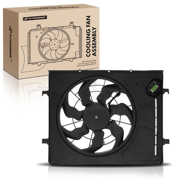 Radiator Cooling Fan Assembly with Shroud for Hyundai Elantra 2007-2010 L4 2.0L