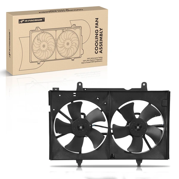 Engine Radiator Cooling Fan Assembly with Shroud for 2003-2007 Nissan Murano