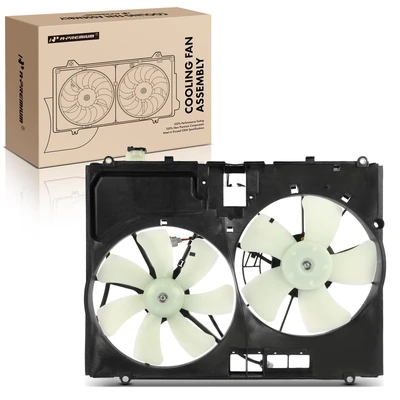 Dual Radiator Cooling Fan with Shroud Assembly