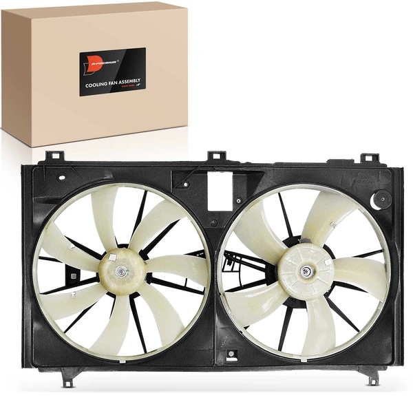 Dual Radiator Cooling Fan with Shroud Assembly for Lexus GS350 07-01