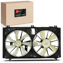 Dual Radiator Cooling Fan with Shroud Assembly for 2007-2011 Lexus GS450h