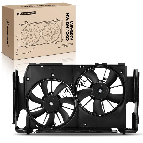 Dual Radiator Fan Assembly with Shroud for Toyota RAV4 2009-2012