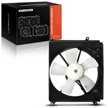 Left Radiator Cooling Fan Assembly with Shroud