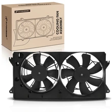 Dual Engine Radiator Cooling Fan Assembly with Shroud