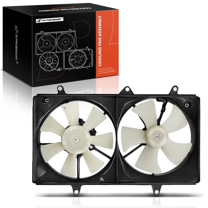 Dual Engine Cooling Fan Assembly with Shroud for 2001 Chevrolet Prizm