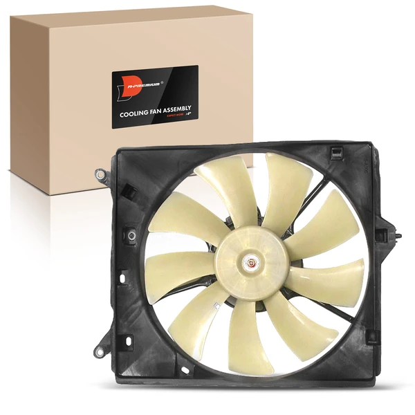 Single Passenger Radiator Cooling Fan with Shroud Assembly for 2000-2004 Toyota Avalon