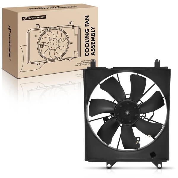 Driver Single Radiator Cooling Fan Assembly with Shroud for 2000-2004 Toyota Avalon