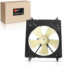 Single Passenger Radiator Cooling Fan Assembly with Shroud for 1997-1998 Toyota Camry