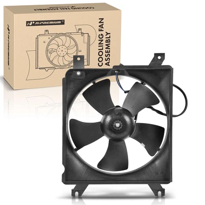 AC Condenser Cooling Fan Assembly with Shroud for 1999-2005 Mazda Miata