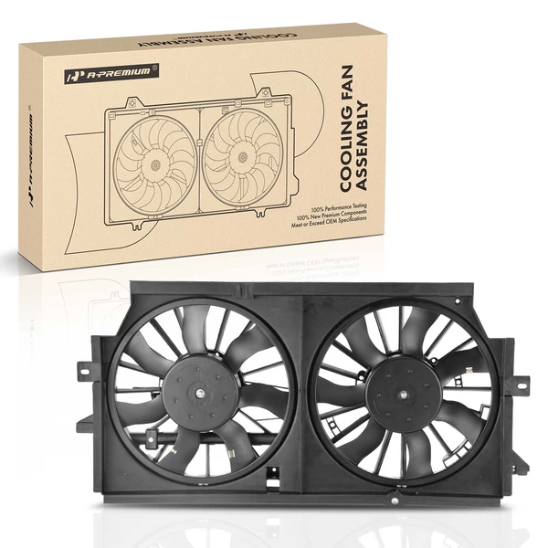 Engine Radiator Cooling Fan Assembly with Shroud for 2000-2001 Buick Century