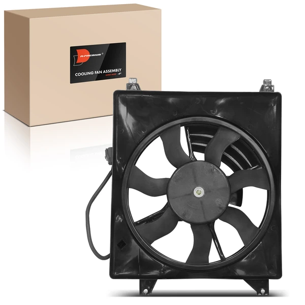 Single AC Condenser Fan with Shroud Assembly for Kia Sedona 06-10 Hyundai Entourage 07-09