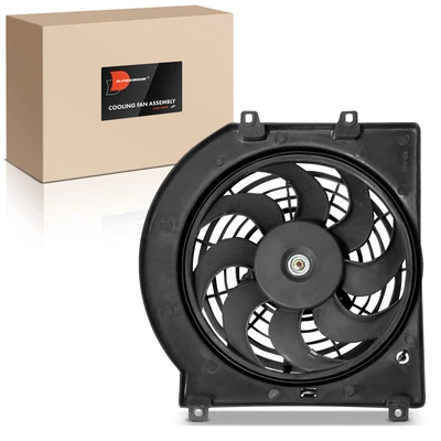 Single AC Condenser Fan with Shroud Assembly