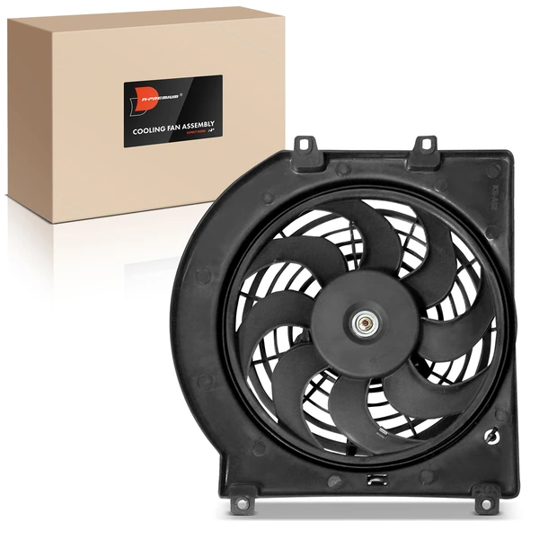 Single AC Condenser Fan with Shroud Assembly for 2002-2004 Isuzu Axiom