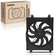 Left Radiator Cooling Fan Assembly with Shroud for 2007-2012 Hyundai Veracruz