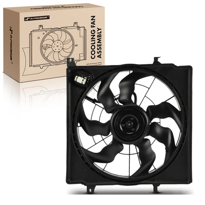 Single Radiator Fan With Shroud Assembly